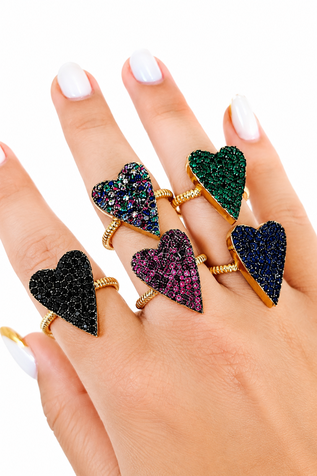 Anillo con zirconias