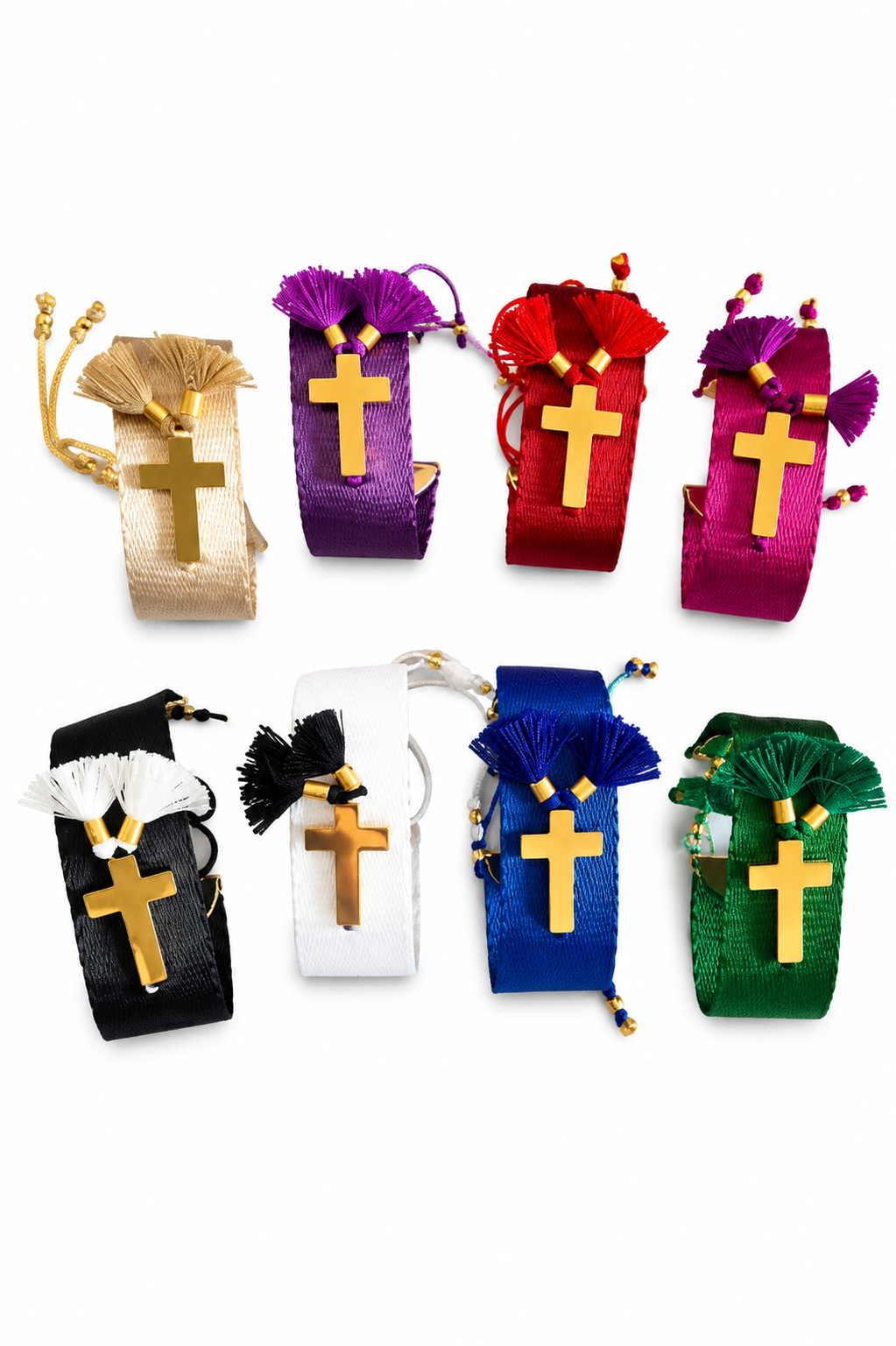 Pulsera ajustable bordada