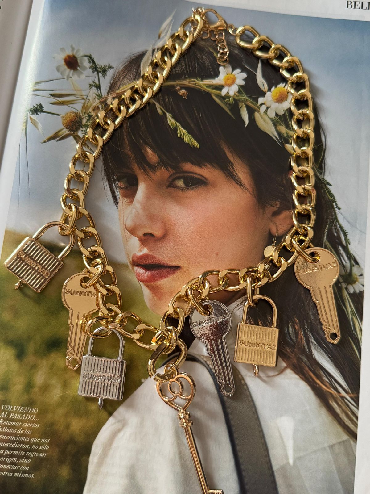 Collar dijes de llaves