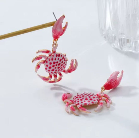 Aretes cangrejos