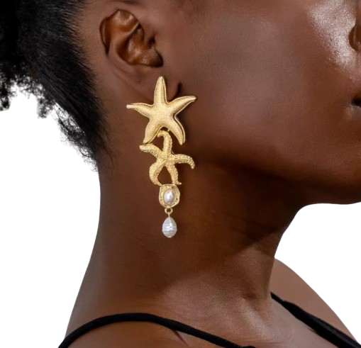 Aretes doble estrella