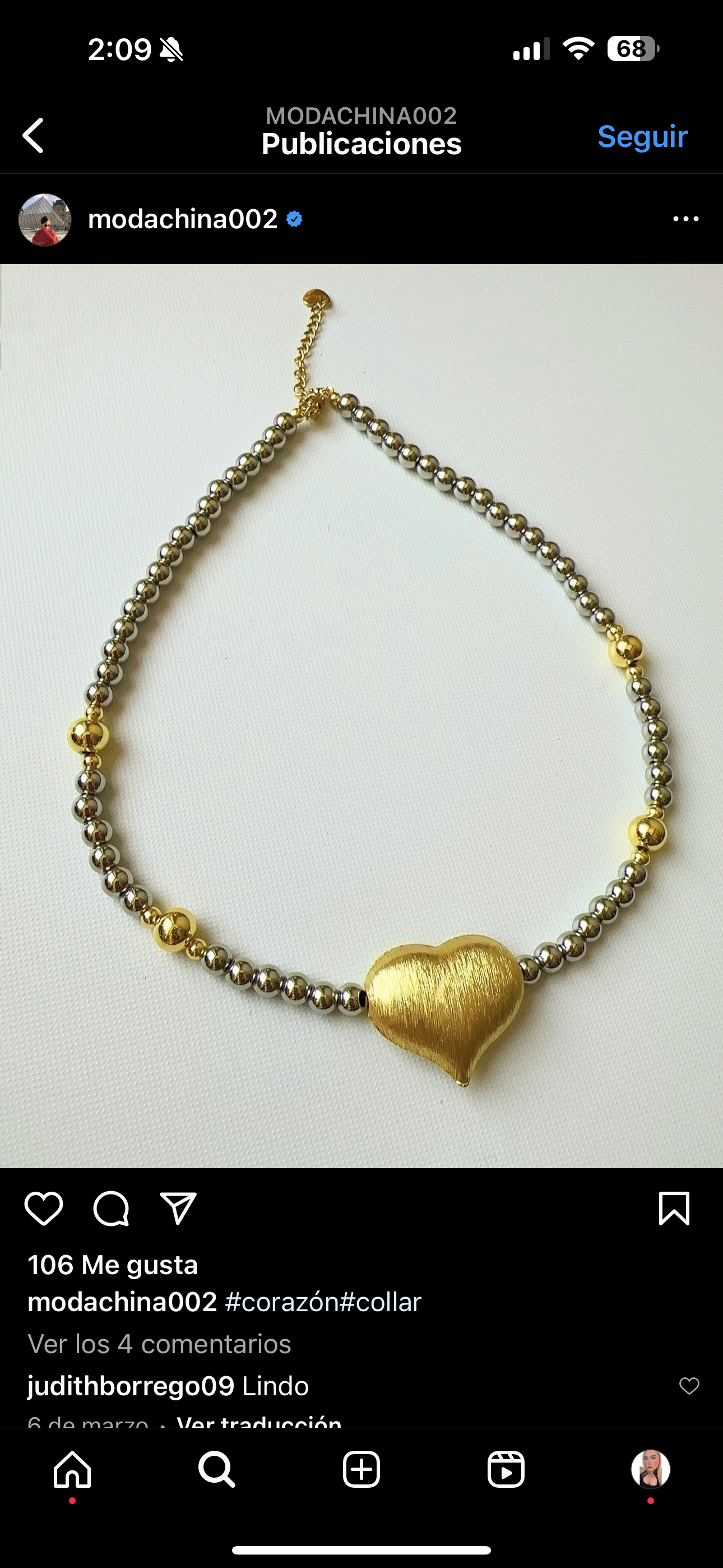 Collar Bitono Lu