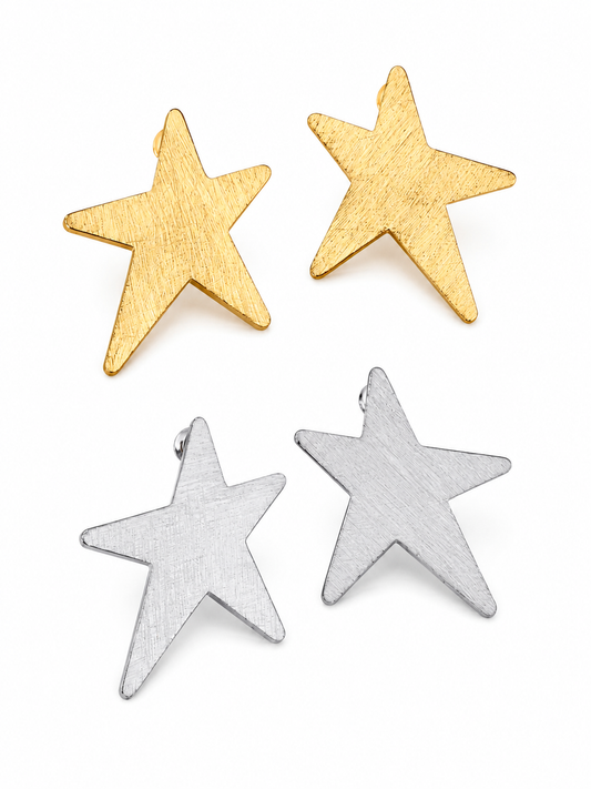 Aretes estrella chunky