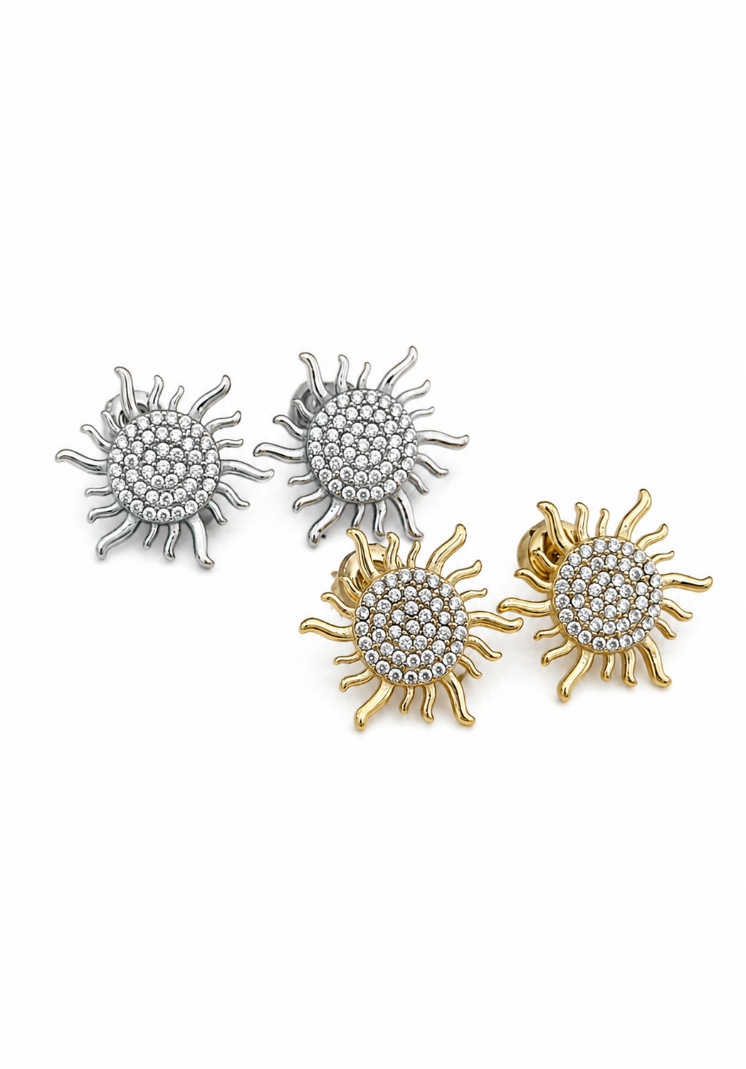 Aretes con zirconia