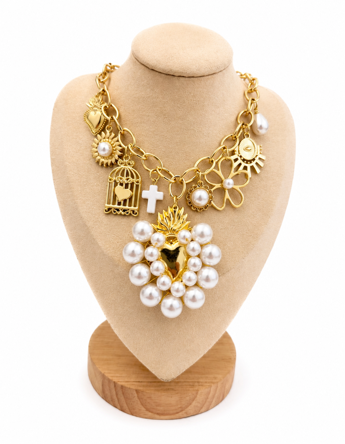 Collar chunky corazón