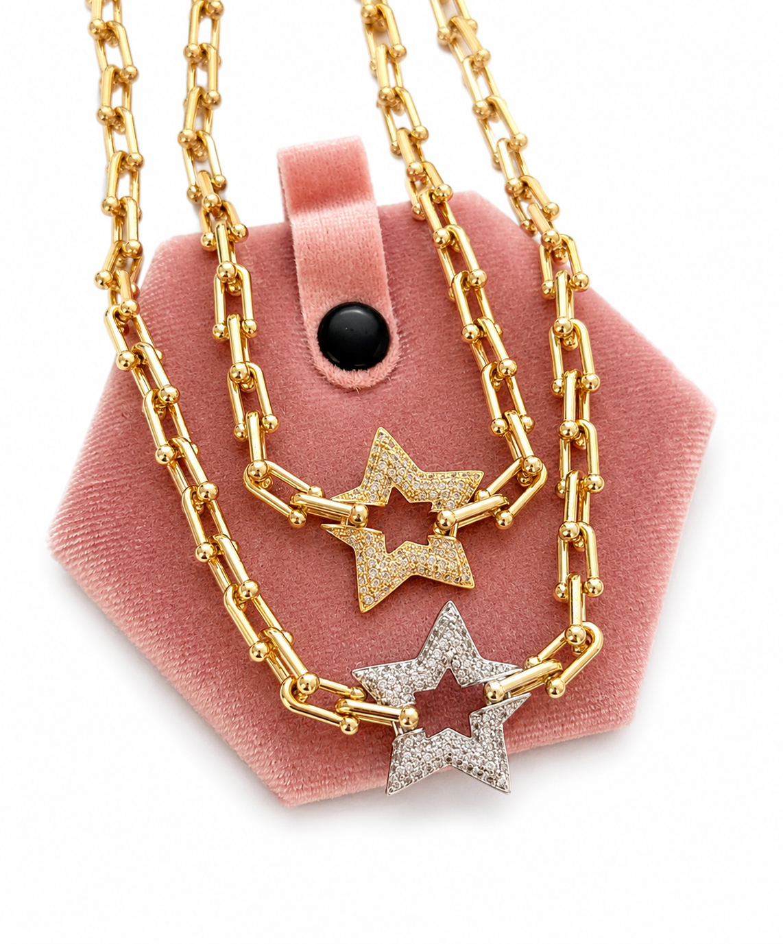 Collar estrella con zirconia