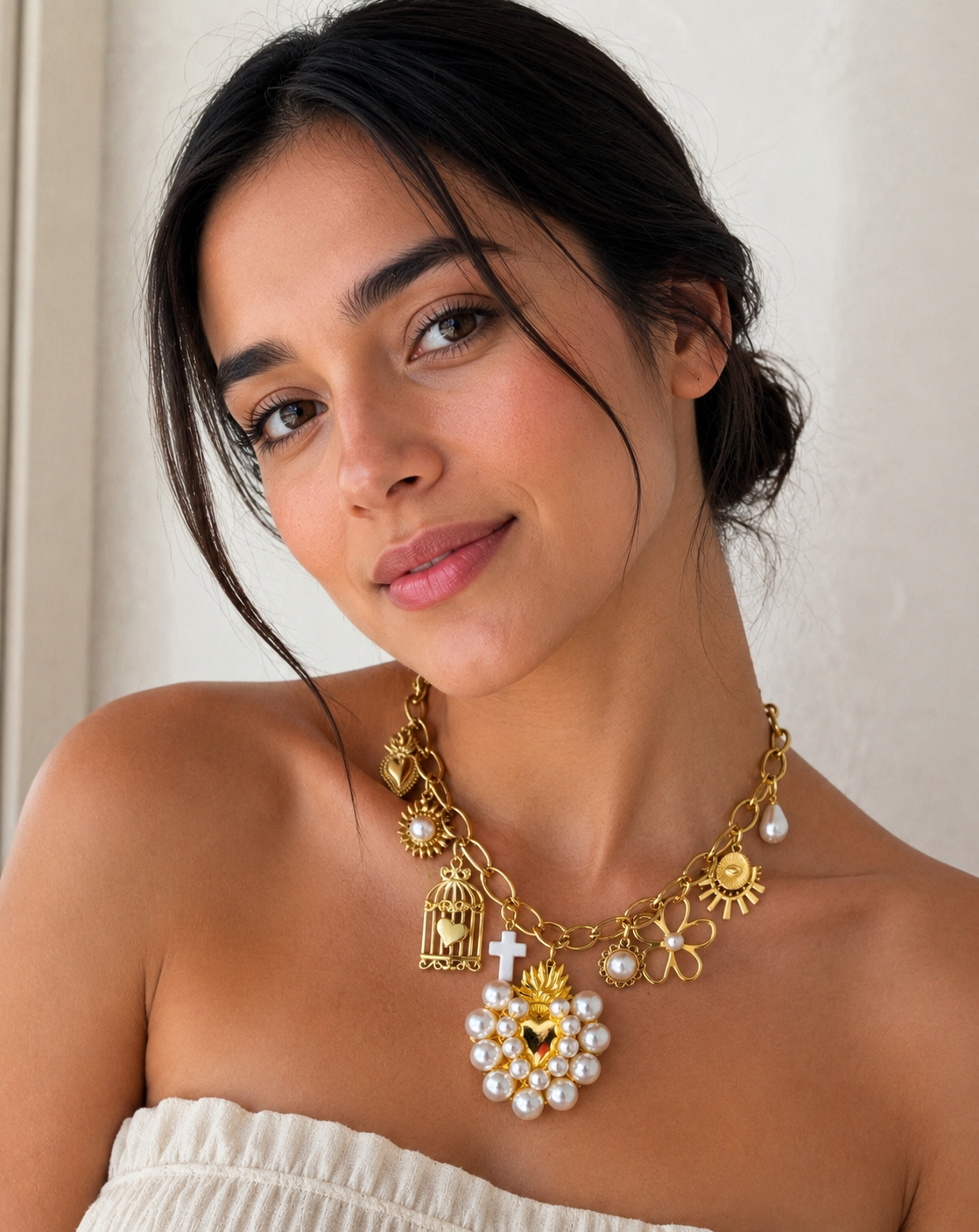 Collar chunky corazón