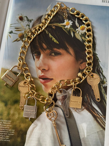 Collar dijes de llaves