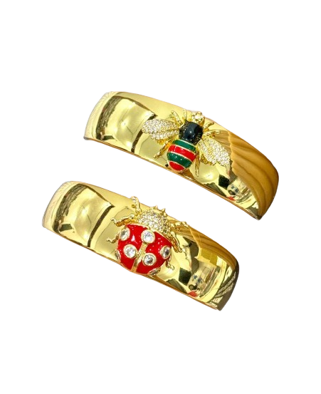 Brazaletes oro laminado