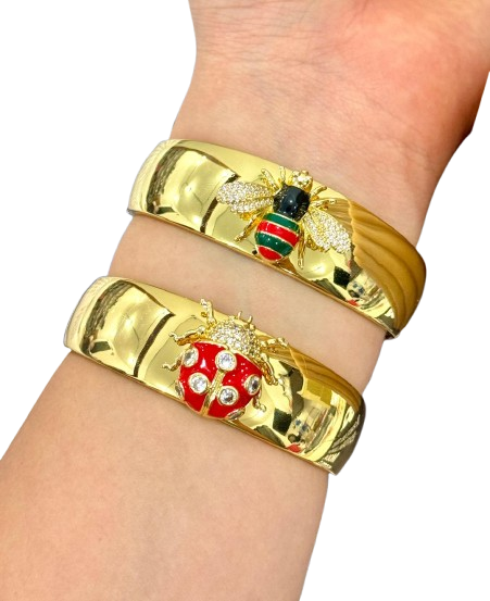 Brazaletes oro laminado