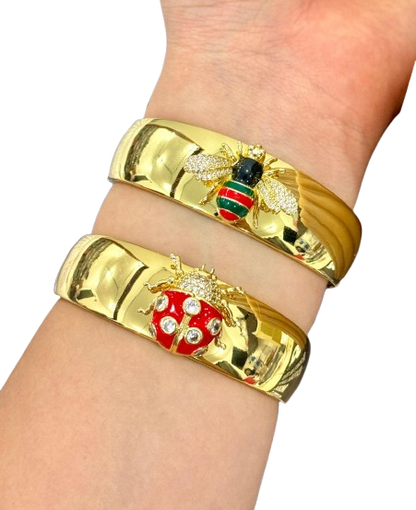 Brazaletes oro laminado