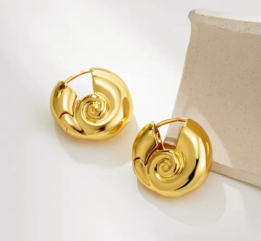 Aretes arracada caracol