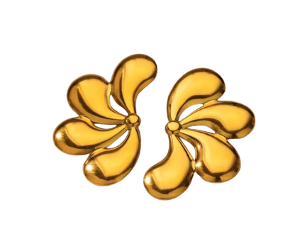 Aretes media flor