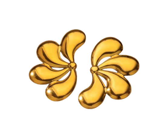 Aretes media flor