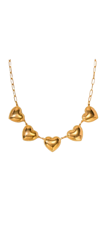 Collar corazones